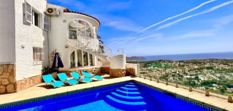 BN 804 Exklusive Ferienvilla für 8 Personen - privater Pool und Meerblick bei Benissa Costa Blanca