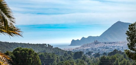 AL 621 Luxus Ferienvilla für 6 Personen privater Pool & Meerblick in Altea Costa Blanca