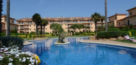 PP 128/4 Exklusive Ferienwohnung für 4 Personen in der 1. Strandreihe mit Schwimmbad & Meerblick - Playa de Pals - Costa Brava