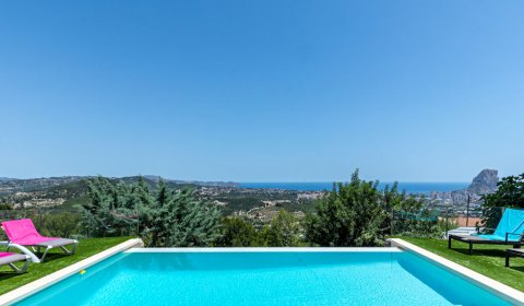 CL 812 Exklusive Ferienvilla für 8 Personen mit privatem Pool und Meerblick bei Calpe an der Costa Blanca