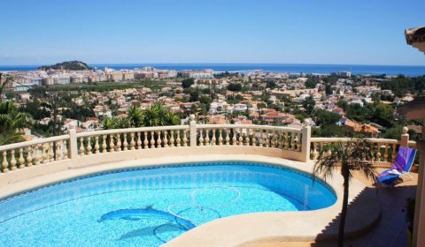 DE 410 Modern holiday home for 4 persons with private pool and sea views in Dénia on the Costa Blanca in Spain