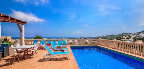 DE 928 Maison de vacances exclusive pour 10 personnes avec piscine privée et vue sur la mer près de Dénia sur la Costa Blanca