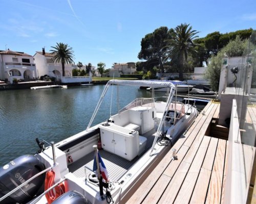 Ferienhaus Empuriabrava am Kanal mit Anlegesteg