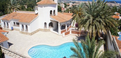 DE 918 Exclusive tower villa for 10 guests with private pool and sea views in Dénia on the Costa Blanca