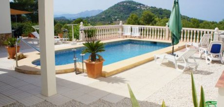 JV 919 Finca for 12 persons with private pool and sea view near Javea on the Costa Blanca in Spain