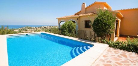 DE 909 Holiday Home for 10 Guests – 2 Apartments – Private Pool & Sea Views – Dénia, Costa Blanca