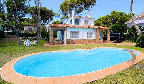 PP 914 Maison de vacances exclusive près de la plage pour 10 personnes avec piscine privée et vue sur la mer à Playa de Pals sur la Costa Brava