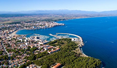 EC 145/2 Strandnahe Ferienwohnung für 6 Personen mit Meerblick und Schwimmbad am Hafen von l'Escala an der Costa Brava