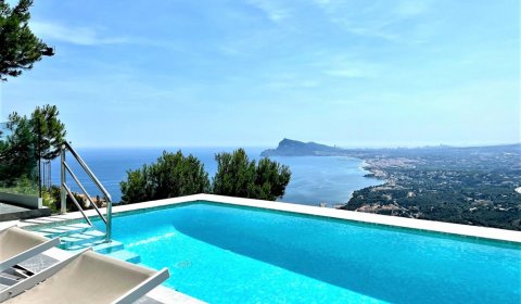AL 841 Luxus - Ferienhaus für 8 Personen - privater Pool - Meerblick bei Altea an der Costa Blanca