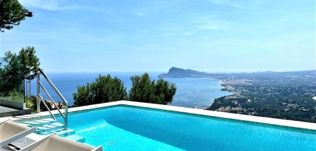 AL 841 Luxus - Ferienhaus für 8 Personen - privater Pool - Meerblick bei Altea an der Costa Blanca