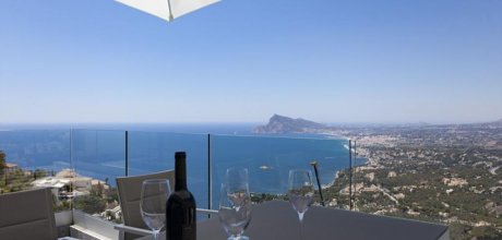 AL 841 Luxus - Ferienhaus für 8 Personen - privater Pool - Meerblick bei Altea an der Costa Blanca