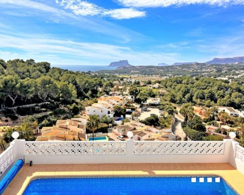 Moraira Ferienhaus mieten Costa Blanca - privater Pool 