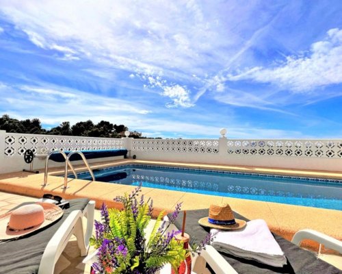 Moraira Ferienhaus mieten Costa Blanca - privater Pool 