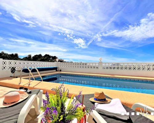 Moraira Ferienhaus mieten Costa Blanca - privater Pool