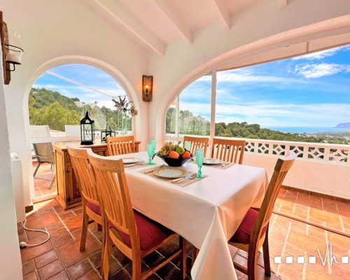 Moraira Ferienhaus mieten Costa Blanca - privater Pool 