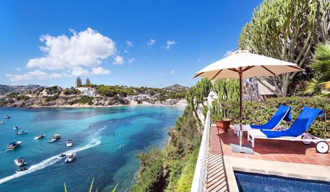 MO 435 Exklusive Ferienvilla für 4 Personen mit privatem Pool und Meerblick in Moraira an der Costa Blanca