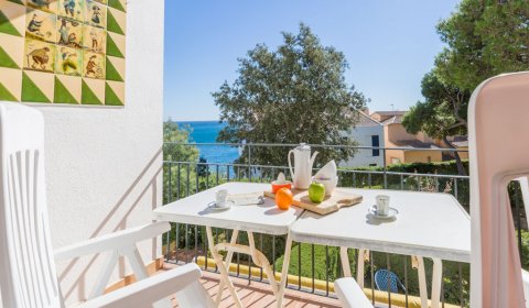PA 130/2 Ferienwohnung für 4/5 Personen in Strandnähe - Meerblick in Calella de Palafrugell - Costa Brava - Spanien