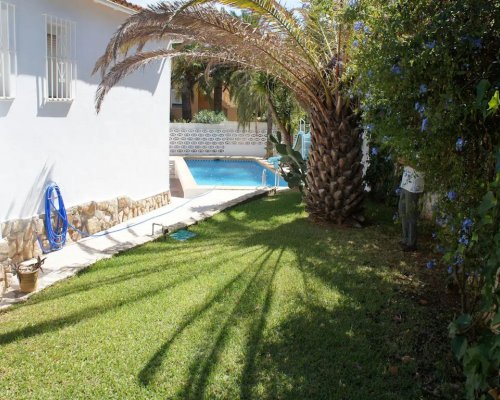 Ferienhaus mit privatem Pool-Meerblick und Kinderrutsche in Denia Costa Blanca Spanien mieten