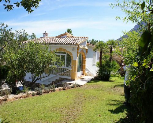 Ferienhaus mit privatem Pool-Meerblick und Kinderrutsche in Denia Costa Blanca Spanien mieten