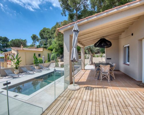 Ferienhaus Costa Brava - Playa de Pals mit privatem Pool und Meerblick mieten
