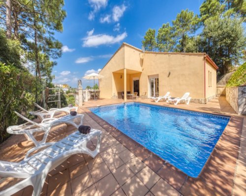 Modernes Ferienhaus privat Pool bei Lloret de Mar Costa Brava - Spanien