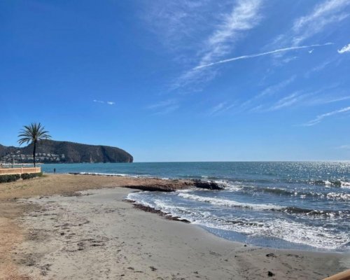 Moraira Appartement direkt am Strand für 4 Personen mit Meerblick an der Costa Blanca in Spanien
