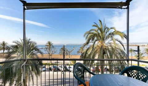 RS 110/2 Ferienwohnung für 2/4 Personen mit Meerblick im Zentrum von Rosas Costa Brava