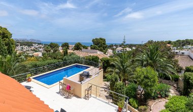 BN 811 Exclusive holiday villa for 8 persons with a private pool and sea views in Benissa Costa Blanca